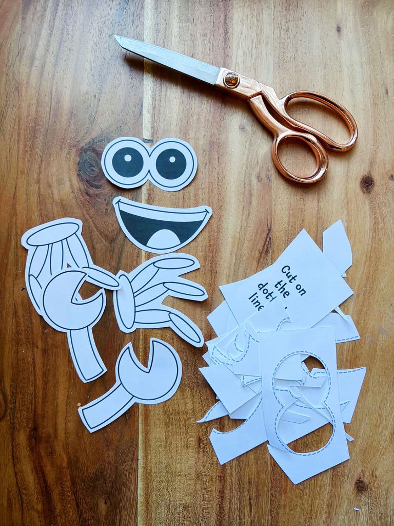 crab craft cutouts