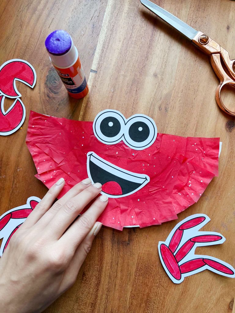 glue stick for crab craft