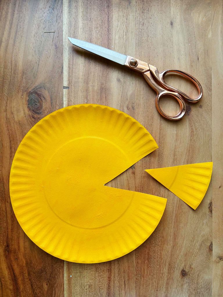 Yellow Fish with Cutout for Mouth and Tail