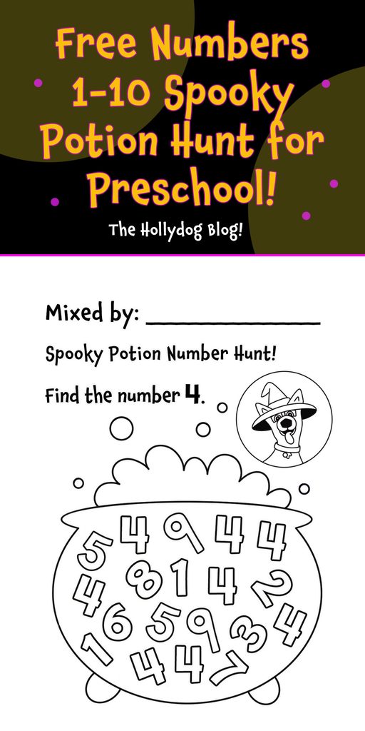 Free Potion Number Hunt 1–10 for Preschoolers!